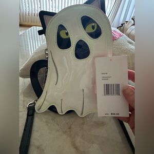 Betsey Johnson, Dark Ghost Cat purse , costume crossbody.